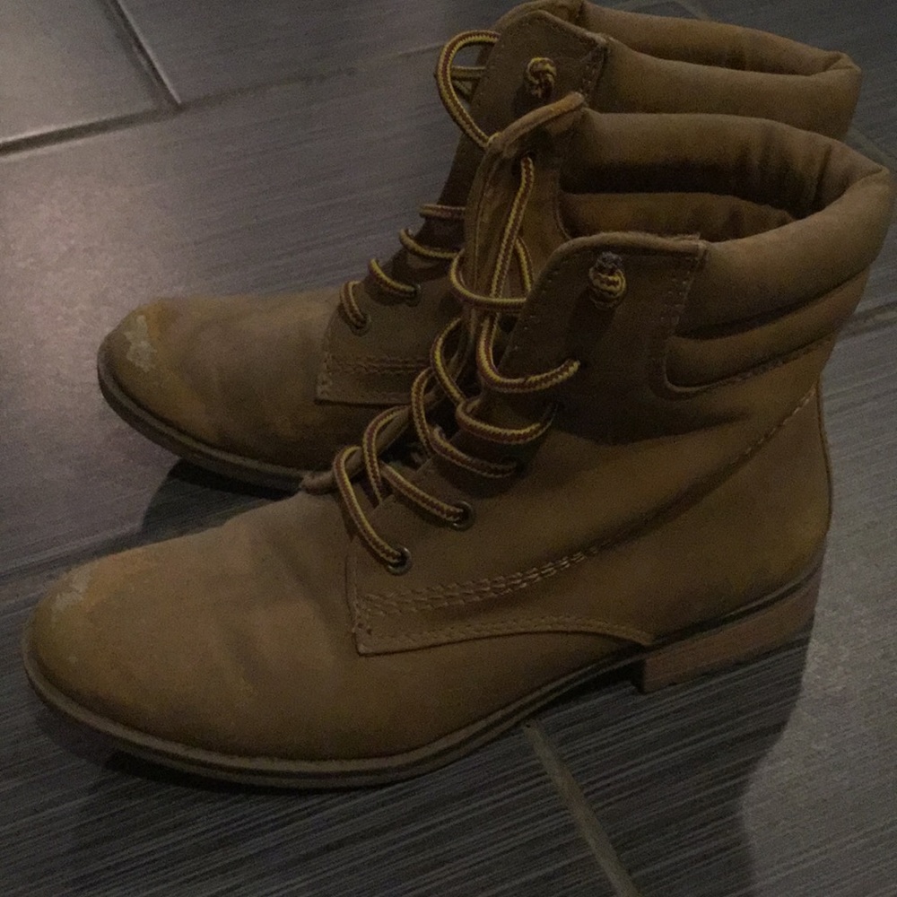 Tan boots